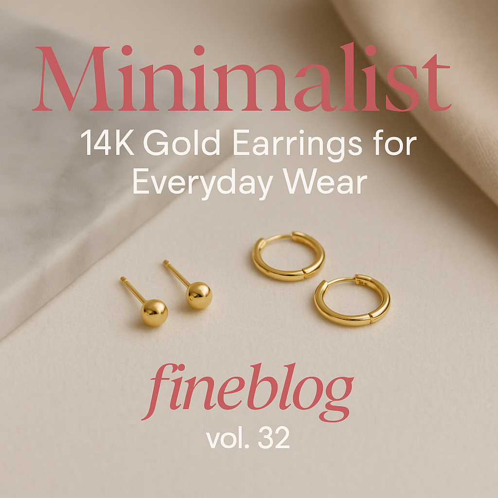 Minimalist 14K Gold Earrings for Everyday Wear
