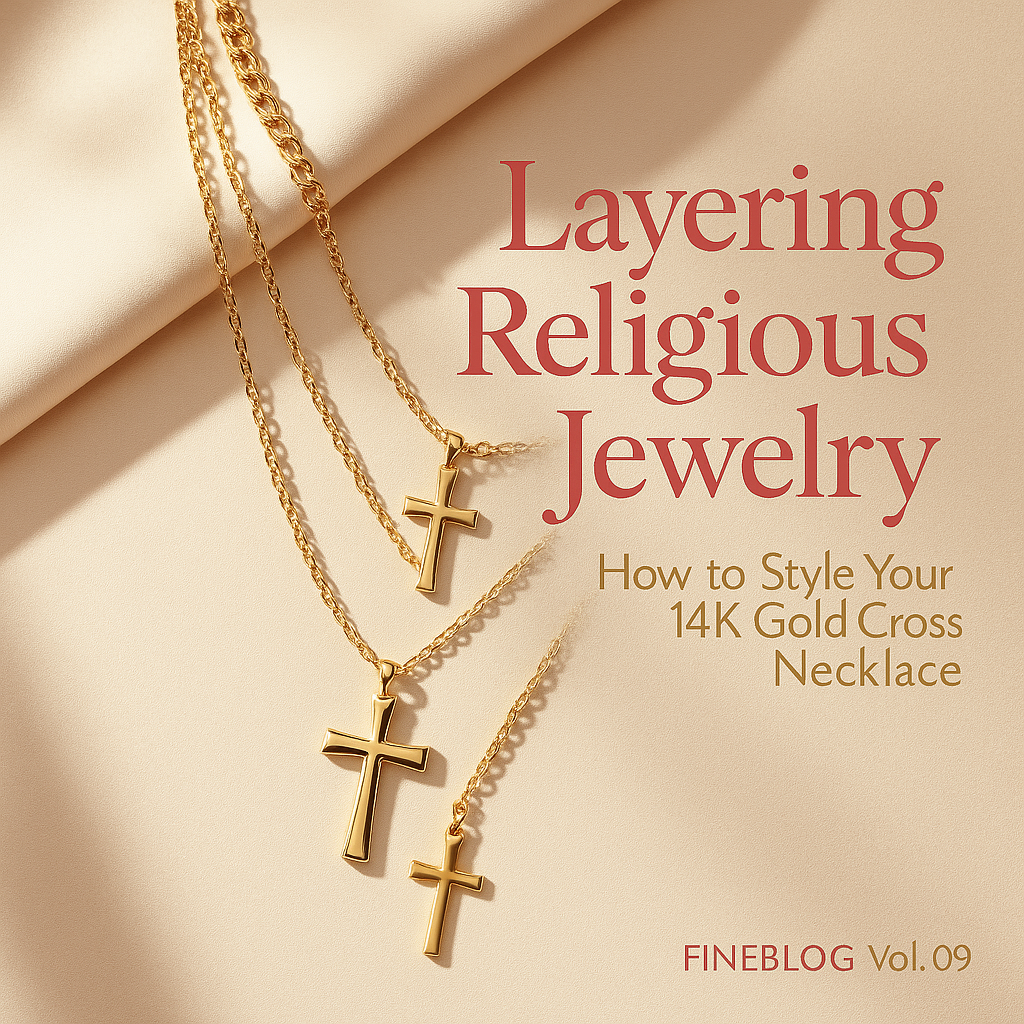 Layering Religious Jewelry: How to Style Your 14K Gold Cross Necklace