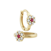 14k Gold Huggie Hoop Earrings by Fine Gold Jewelry