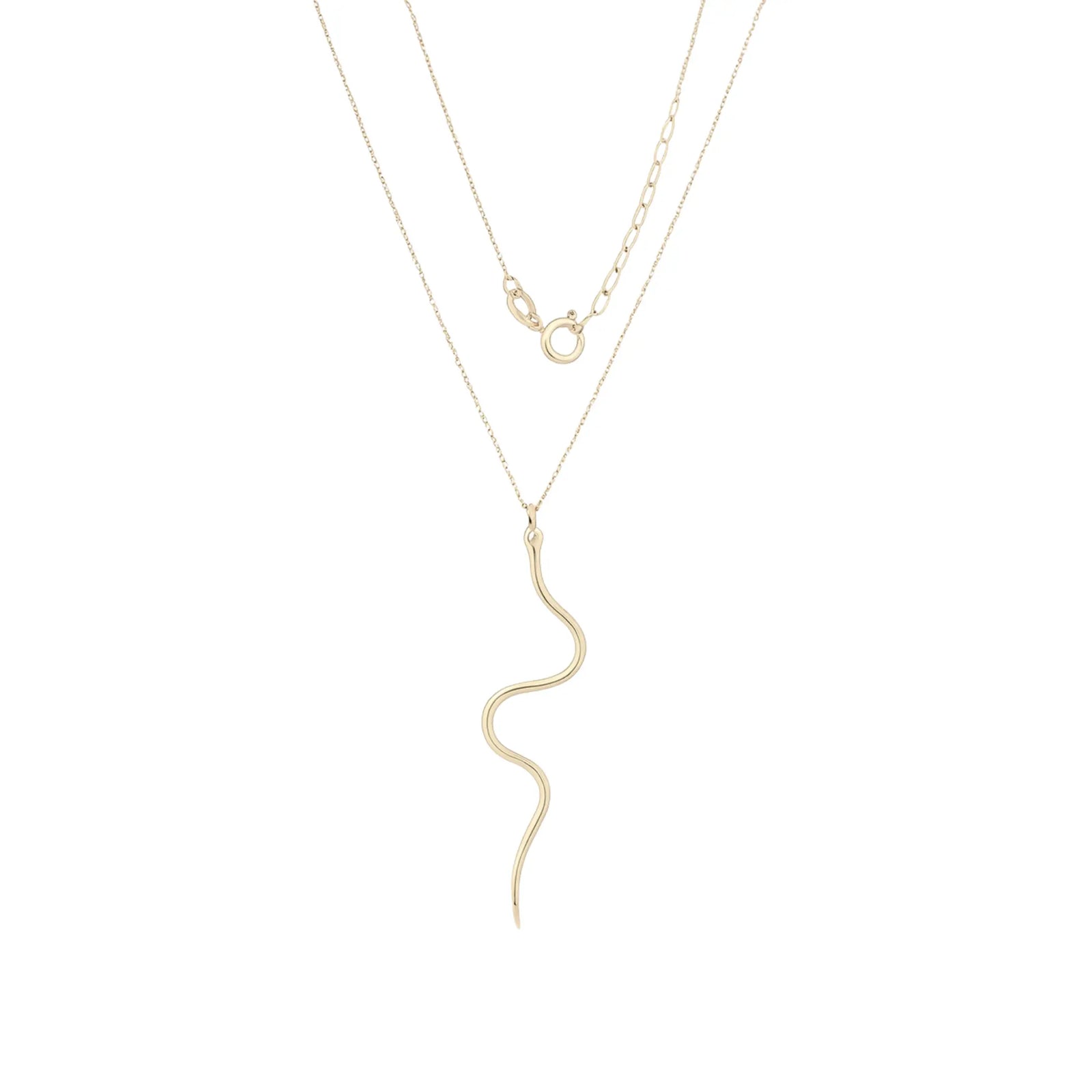 14k Yellow Gold Snake Chain Necklace | Fine Gold Jewelry
