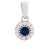 14k Gold & White Gold Mini Pendant | Fine Gold Jewelry