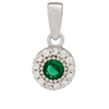14k Gold & White Gold Mini Pendant | Fine Gold Jewelry