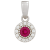 14k Gold & White Gold Mini Pendant | Fine Gold Jewelry