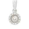 14k Gold & White Gold Mini Pendant | Fine Gold Jewelry
