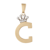 14k Real Gold Initial Necklace Pendant | Fine Gold Jewelry