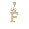 14k Real Gold Initial Necklace Pendant | Fine Gold Jewelry