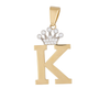 14k Real Gold Initial Necklace Pendant | Fine Gold Jewelry